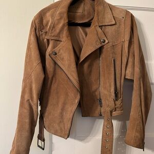 Brown Suede Women's Jacket